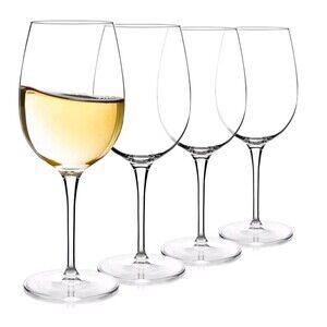 Luigi Bormioli Chardonnay 4 set 16.25oz Crystal Wine Glasses Event Wedding Party
